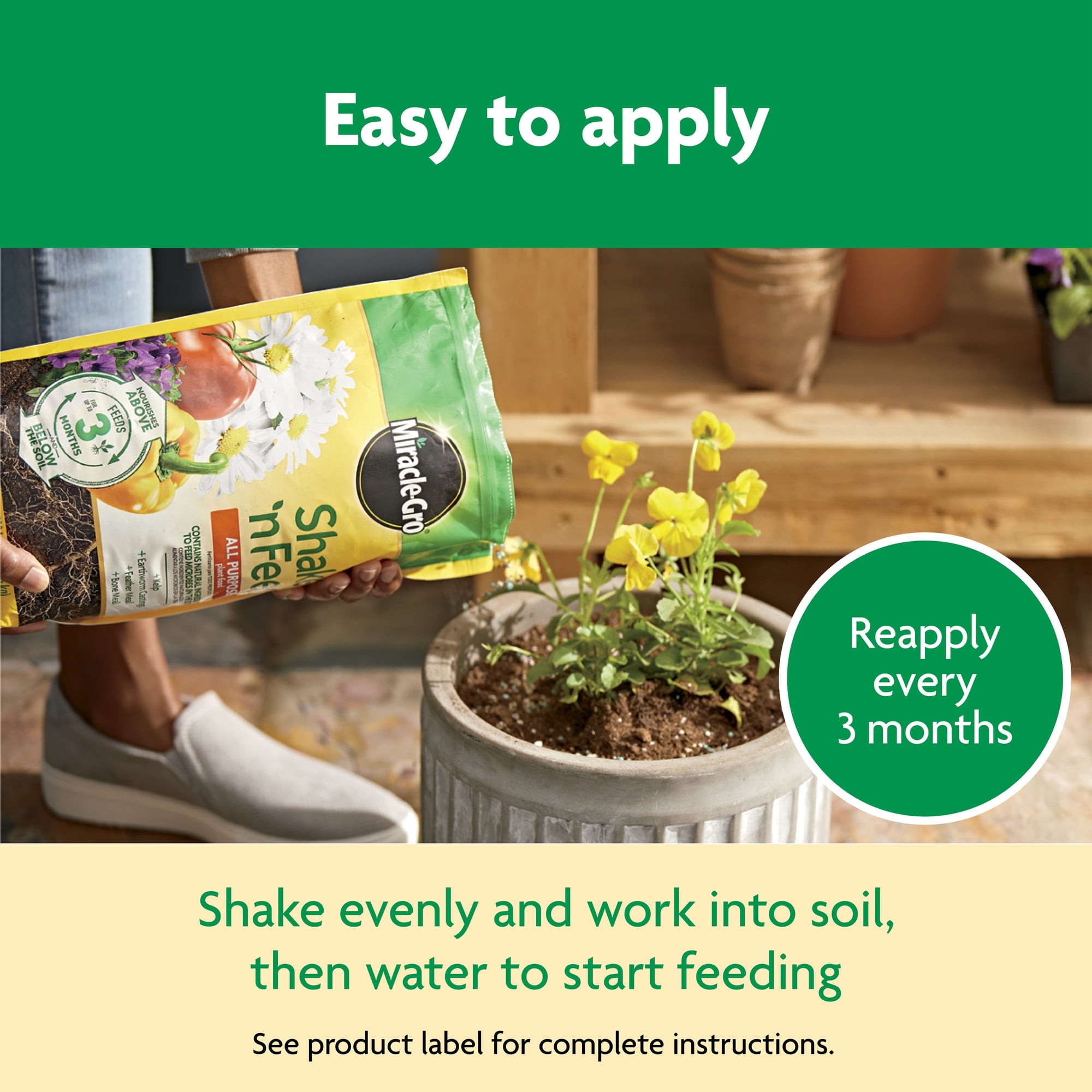 Scotts Miracle Gro 110570 Shake 'N Feed All-Purpose Plant Food, 8-Lb. Refill Bag