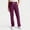 Purple, variant on Women Straight Leg Scrub Pants - Soft Stretch Drawstring Medical Uniform Bottom with Cargo Pockets Women Scrub Pant - Elastic Waist Belted Cuffed Multi-Pocket Women's Cargo Scrub Pant Brown XL