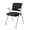 Black_With Wheels, variant on Foldable Office Chair Upholstered Fabric Stacking Chairs,Conference Room Chair with Arms for Classroom School Waitting Room,Meeting Chair