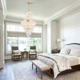 thumbnail image 4 of KPIBEST 21 inch 15 light empire crystal chandelier, living room gold crystal large chandelier, 4 of 10