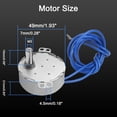 thumbnail image 2 of HUGFEGWE 2Pcs Synchronous Motor AC 110V 8-10RPM Turntable Motor CW Direction 4W TYC-50 Horizontal Hole Tapping Shaft CJB91-113516, 2 of 9
