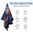 thumbnail image 2 of Independence Day Of The United States Flag Beach Towel Microfiber Beach Towels Sand Free Quick Dry Lightweight Travel Towels, 2 of 7