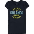 thumbnail image 1 of Reebok Womens Orlando Proud To Be Here Graphic T-Shirt navy XS, 1 of 2