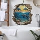 thumbnail image 2 of Adhesivos de pared 3D con escena submarina con delfines y océano, 40 x 50 cm, 2 of 4