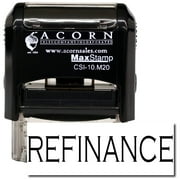 Self-Inking Refinance Stamp with Yellow Ink