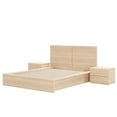 thumbnail image 4 of Nexera James 4-Piece Queen Bedroom Set, Natural Blonde Oak, 4 of 9