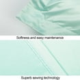 thumbnail image 4 of NTBAY 2 Pack Silk Satin Queen Pillow Shams , Oxford Pillowcases with Envelope Closure, 20" x 30", Cyan, 4 of 4