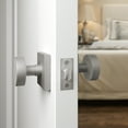 thumbnail image 6 of Villar Home Designs Door Knob Dream Satin Nickel Passage 4 Pack, 6 of 6