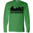 thumbnail image 3 of Inktastic San Francisco Skyline with Grunge Long Sleeve T-Shirt, 3 of 5