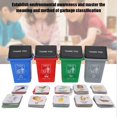 thumbnail image 1 of Fosa 4 pcs Mini Kids Garbage Classification Learning Trash Truck Can Bins Educational Toys ,Trash Can Toy, Trash Classification Toy, 1 of 8