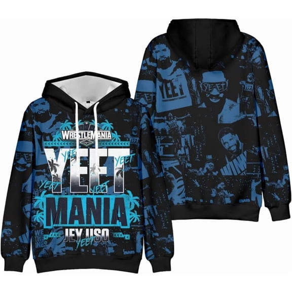 Jey USO Yeet 3D Merch Hoodies Fashion Clothes Casual Harajuku Sweatshirts