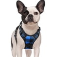 thumbnail image 1 of Arnés para perros Rabbitgoo No Pull, a cuadros azules, para perros pequeños, 1 of 6