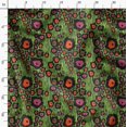 thumbnail image 3 of Soimoi Green Poly Georgette Fabric Wild Animal Skin Print Fabric by Yard 52 Inch Wide, 3 of 6