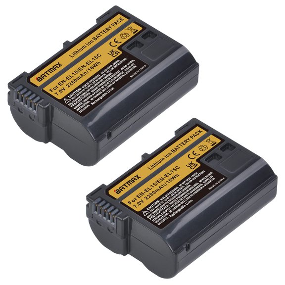 Batería Batmax 2280 mAh 7.0 V Li-ion para cámaras Nikon, 2 unidades