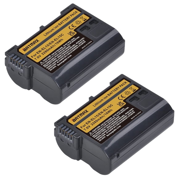 Batería Batmax 2280 mAh 7.0 V Li-ion para cámaras Nikon, 2 unidades