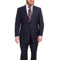 thumbnail image 1 of Blujacket Classic Fit Navy Blue Herringbone Half Canvassed Angelico Wool Suit, 1 of 1