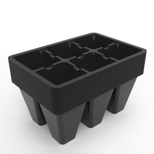 Bandeja de siembra de semillas Gardzen, paquete de 30 unidades, 6 celdas, para plántulas