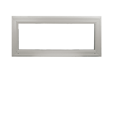 Double Pane Transom Window 24" x 10" Vinyl Window Argon Gass DP50 Non-Opening Low-E Glass