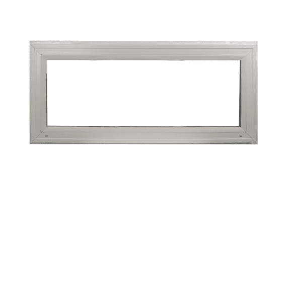 Double Pane Transom Window 24" x 10" Vinyl Window Argon Gass DP50 Non-Opening Low-E Glass