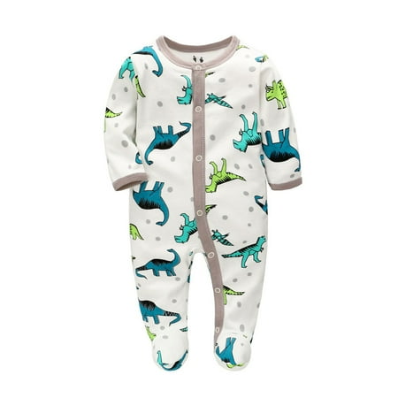 

TAIAOJING Baby Romper Girls Boys Cartoon Animal Jumpsuit Outfits Playsuit One Piece Outfits 0-3 Months