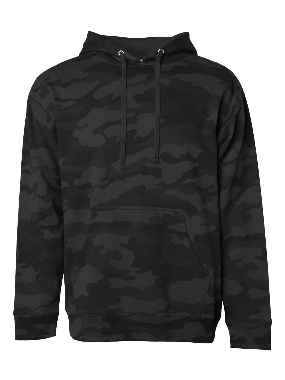 Independent Trading Co. Midweight Hooded Sweatshirt SS4500 Black Camo L