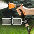 jixopn Garden Hose Water Flow Meter with Brass Inlet 4 Measure Modes