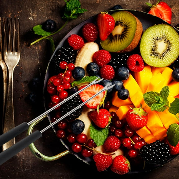 6Pcs Chocolate Dipping Tool Fruit Picks Dessert Forks Party Supplies for Hotel