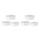 thumbnail image 1 of Recipiente de plástico para alimentos Bewildely Transparente Libre de BPA Tapa hermética Blanco lechoso 3 piezas, 1 of 6