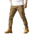 thumbnail image 2 of Cargo Pants for Men 2025 Outdoor Casual Elastic Waist Military Pants Sweatpants Jogger with Pockets Mens Trousers, 2 of 7