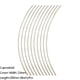 thumbnail image 3 of 10 trastes de cobre blanco para guitarra, 200 mm, para guitarra acústica de 8 pulgadas. 2.0mm, 3 of 6