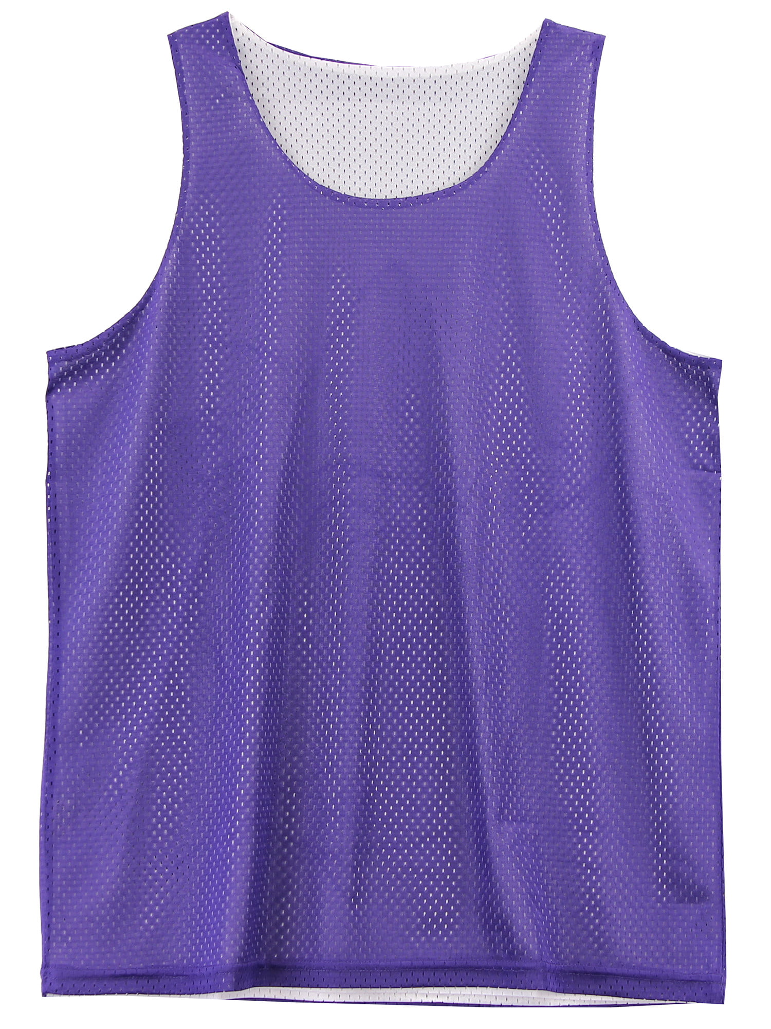 Details about   Russell Athletic Purple White Reversible Basketball Jersey Men's Sm Med Large 