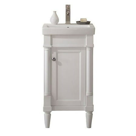 Furniture Indoor Home Decorative Bathroom, Kitchen 18" White Sink Vanity