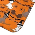 thumbnail image 5 of Halloween Witch Cats on Brooms Pattern Dish Drying Mat for Kitchen 1 Pack, Ultra Absorbent Microfiber Dishes Drainer Mats,16x18in(41x46cm), 5 of 6