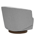 thumbnail image 4 of MINCETA Accent Chair,Modern Swivel Chairs for Living Room and Bedroom Reading with Wood Base,Performance Fabric in Gray, 4 of 5