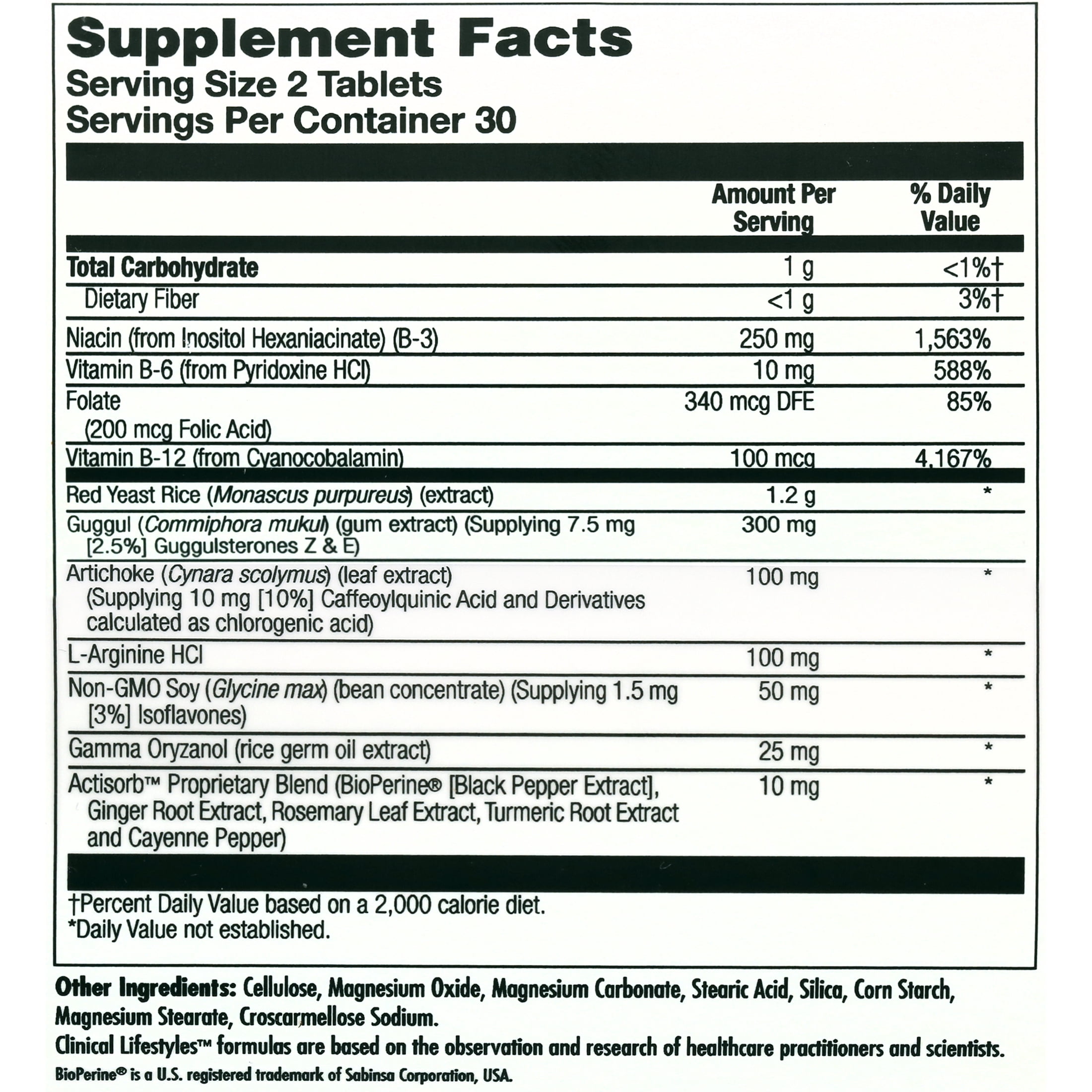 KAL Beyond Red Yeast Rice | Clinical Formula with B Vitamins, Guggul, Artichoke, L-Arginine HCl to Support Cardiovascular Health | 60 Tablets