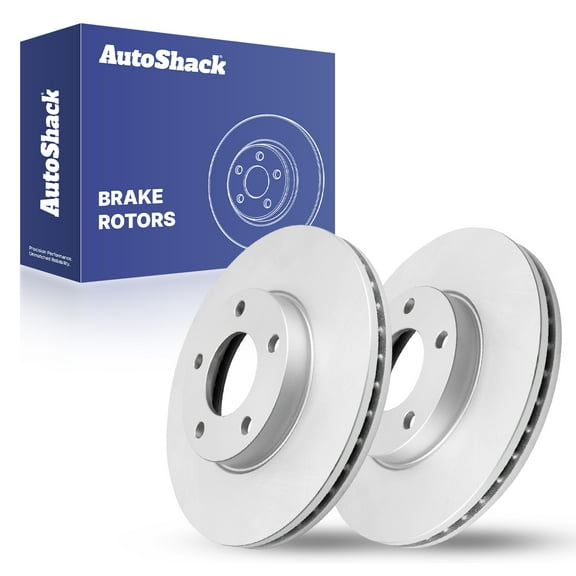 AutoShack Front Vented Coated Brake Rotors 2-PC Set Replacement for 2004-2013 Mazda 3 2012-2017 Mazda 5 ArmorStop 11.81" (299.9 mm)