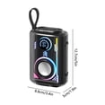 thumbnail image 3 of Mini Bluetooth Speaker, Transparent Wireless Speaker, Colorful Lighting Speaker, Portable Bluetooth Speaker, Wireless Audio, Compact Speaker, Outdoor Bluetooth Speaker, 3 of 6