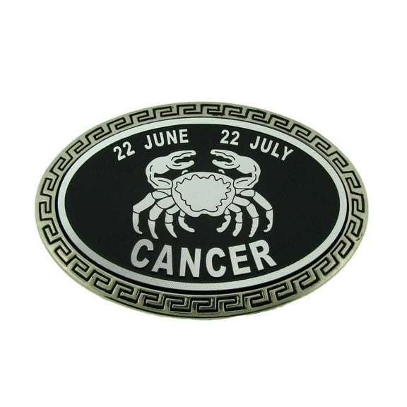 Cancer Zodiac Sign Belt Buckle with Bottle Opener Calender Astrology Horoscope Birthday Star