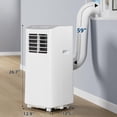 thumbnail image 5 of Portable Air Conditioner, 8,000 BTUs Room Air Conditioner, 3-in-1 Cooling AC Portable Air Conditioner with Fan & Dehumidifier, Standing Air Conditioner, Ventless Floor AC, 5 of 7