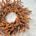 thumbnail image 4 of Sunflower Wreath-Fall&nbsp;Decor-18 Inch Fall Wreath Decor for Front Door with Pumpkins Grain Berries Leaves Large Door Wreath for Autumn Or Thanksgiving Decoration, 4 of 7