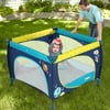 ODOLAND 39''x 39''Baby Portable Playard Play Pen with Mattress Safety Baby Playpen with Door Activity Center for Toddler Boys Girls Fun Time - The Little Prince