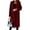 Wine Red, variant on Cindysus Ladies Elegant Solid Color Jacket Women Long Length Pea Coats Wool Blend Holiday Lapel Classic Trench Coat Light Grey S