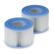 INTEX PureSpa Plus Inflatable Bubble Jet Spa & Replacement Filters (8 Pack)