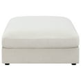 thumbnail image 3 of Serene Square Upholstered Ottoman Beige, 3 of 5