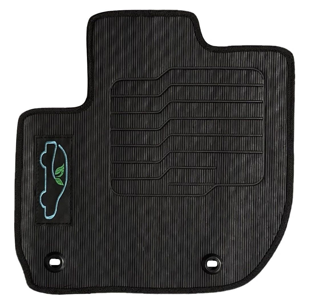 Floor Mats for 2016 to 2022 Honda HRV / 2015 to 2020 Honda Fit with Safety Locks, Front and Rear, Black, All-Weather - ecoMats