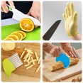 thumbnail image 5 of Qenwkxz 19PCS Wooden Kids Kitchen Knife with Serrated Cutting Edges Cutting Board Peeler Fruit Cutters Apron Gloves For Real Cooking Parent-Child Games & Exercise Hands-On Ability & Gifts, 5 of 7