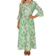 thumbnail image 1 of Mujeres Cuello Redondo Vestido Impreso Casual de Manga Corta Ligero Tejido Fluido para el Uso Diario de Primavera Verano, 1 of 7