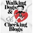 thumbnail image 2 of Betty Boop Funny Dogs and Blogs Cute Tank Top Tee Shirt Women Brisco Brands S, 2 of 6
