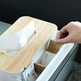 thumbnail image 4 of Multifunction Tissue Box Holder Storage Organizer Desktop Tissue Box Drawer Storage Desk Storage Table Organizer Container for Home Kitchen Office, 4 of 6