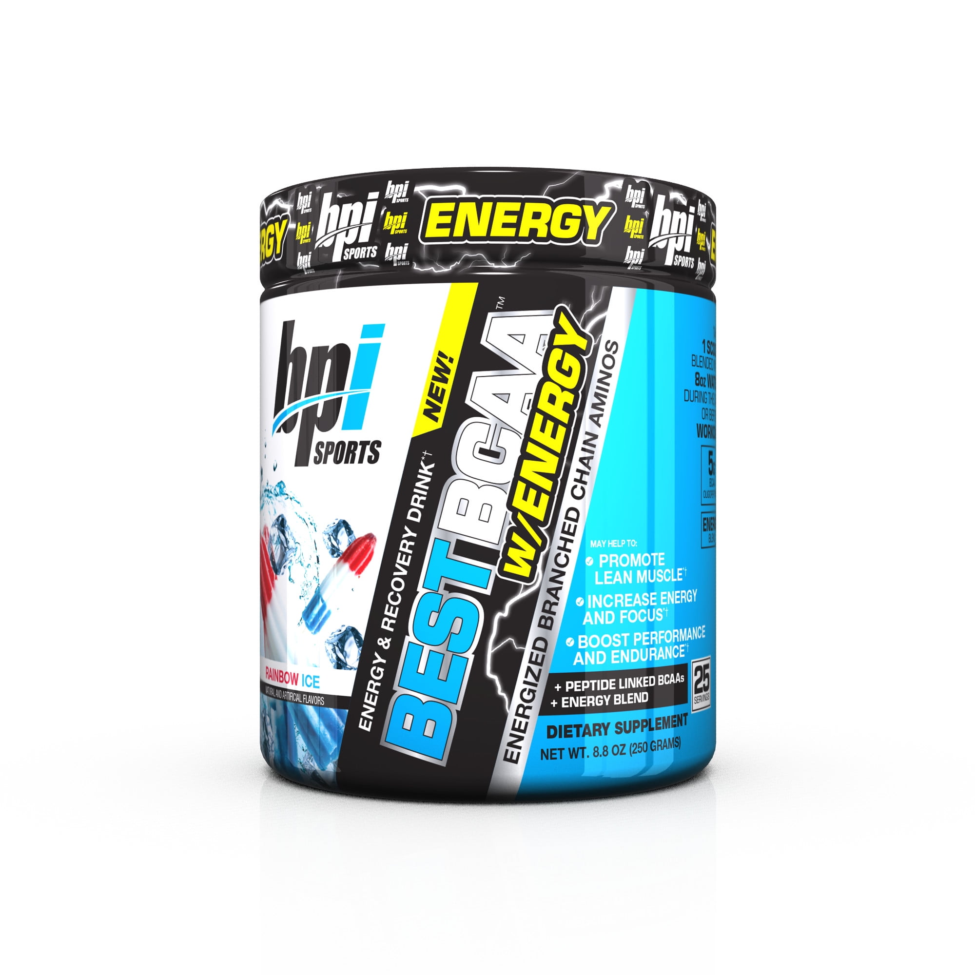Bpi Sports Best Bcaa W Energy Pre Workout Rainbow Ice 25 Servings Walmart Com Walmart Com